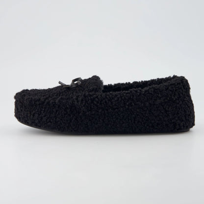 Star Sherpa Moccasin Slippers