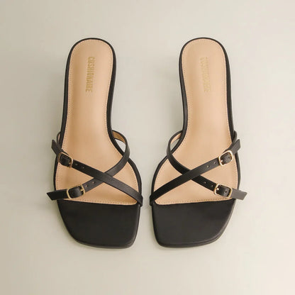 Milan Kitten Heel Sandals