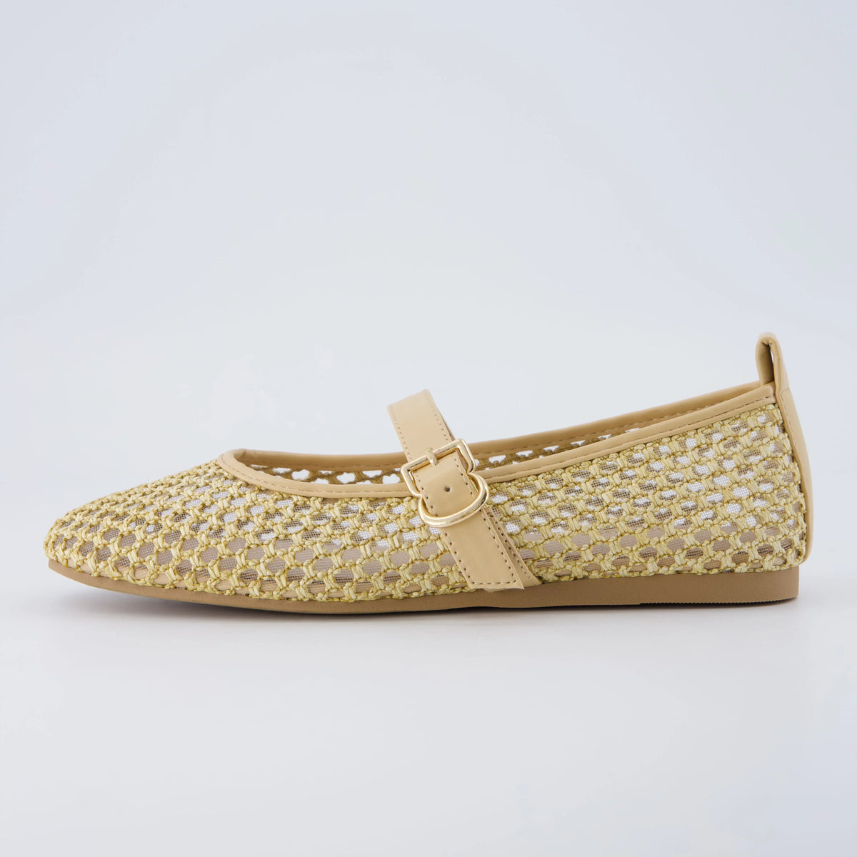 Gracie Mesh Mary Jane Flats