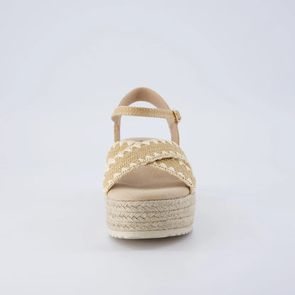 Ola Raffia Platform Sandals