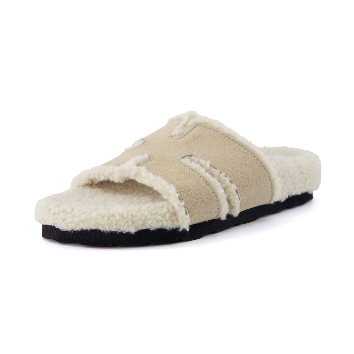 Cuddle Shearling Footbed Sandal