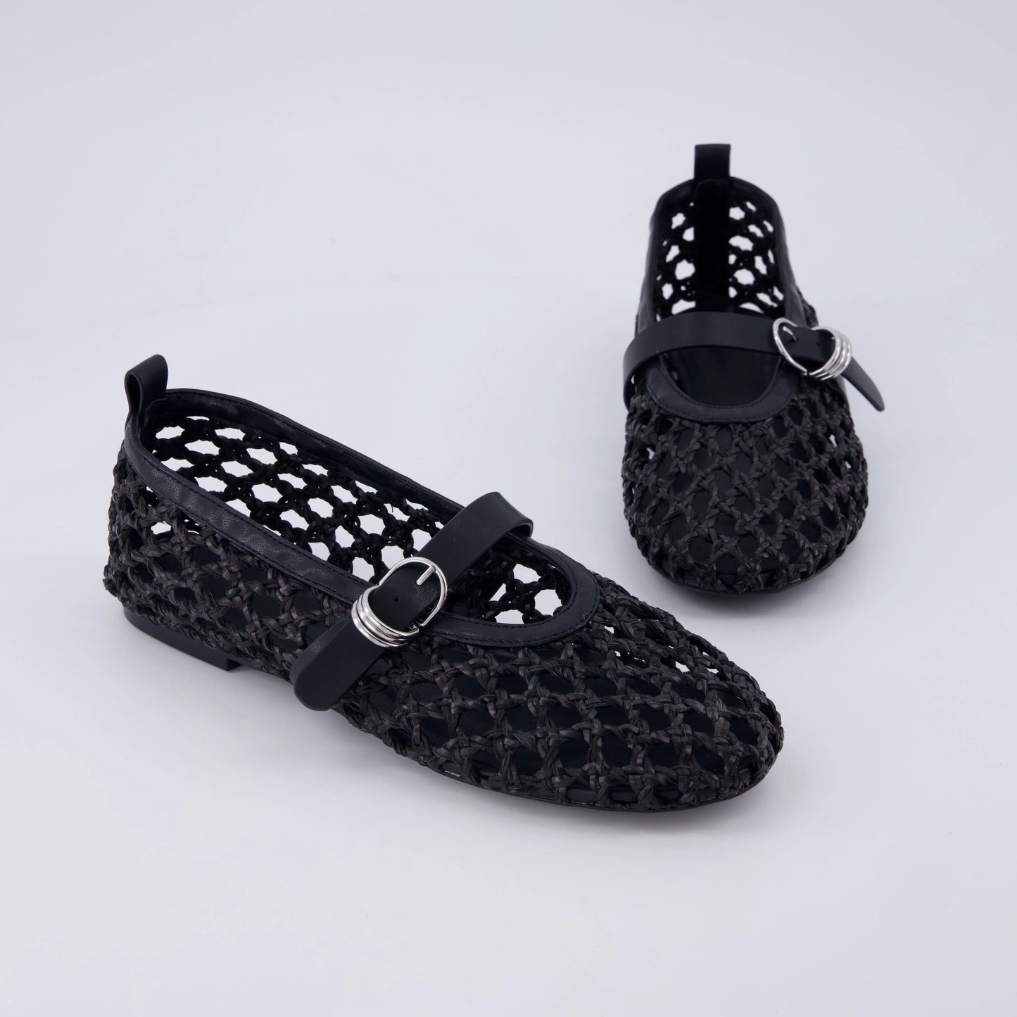 Wendy Woven Mary Jane Flats