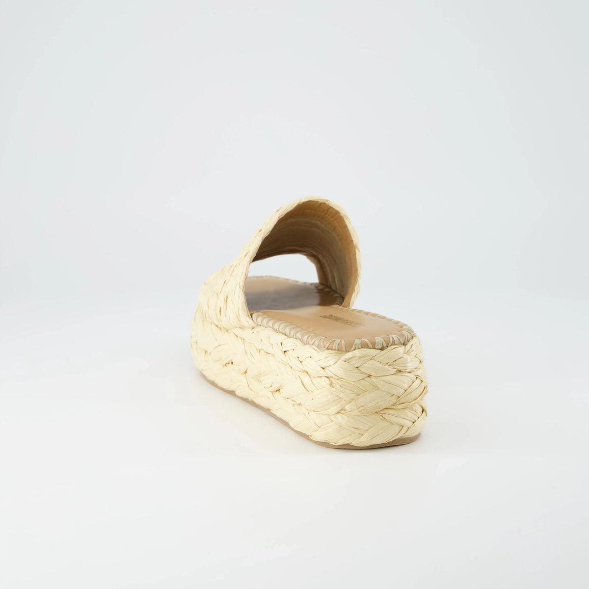 Core Raffia Platform Sandal