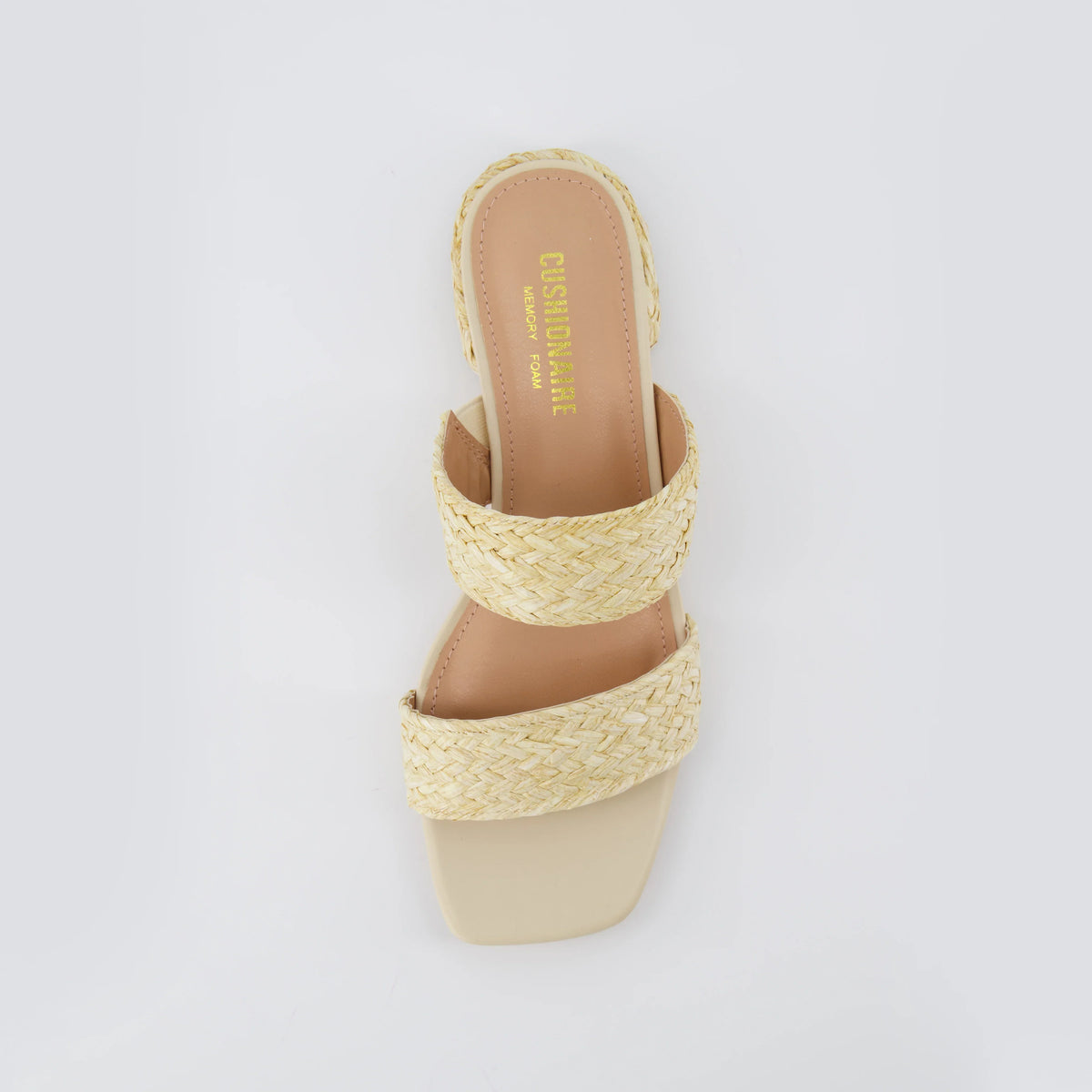 Niki Raffia Block Heel Sandals
