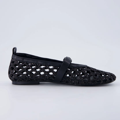 Wendy Woven Mary Jane Flats
